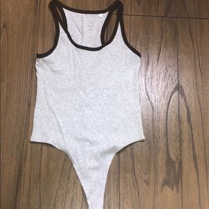 black and gray PacSun bodysuit